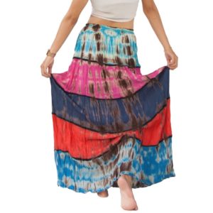 Tie Dye Gypsy Long Skirt