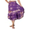 purple Tie dye Wrap Skirt