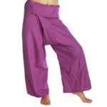 wrap thai fisherman pants in purple