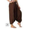baggy harem pants mens womens brown right