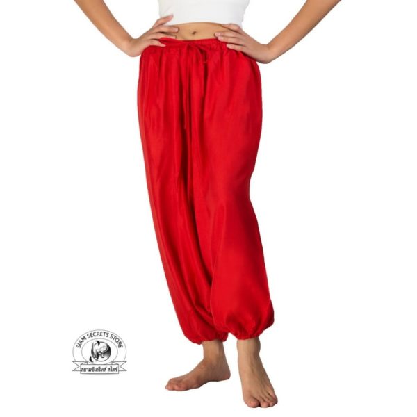 baggy harem pants mens womens red front