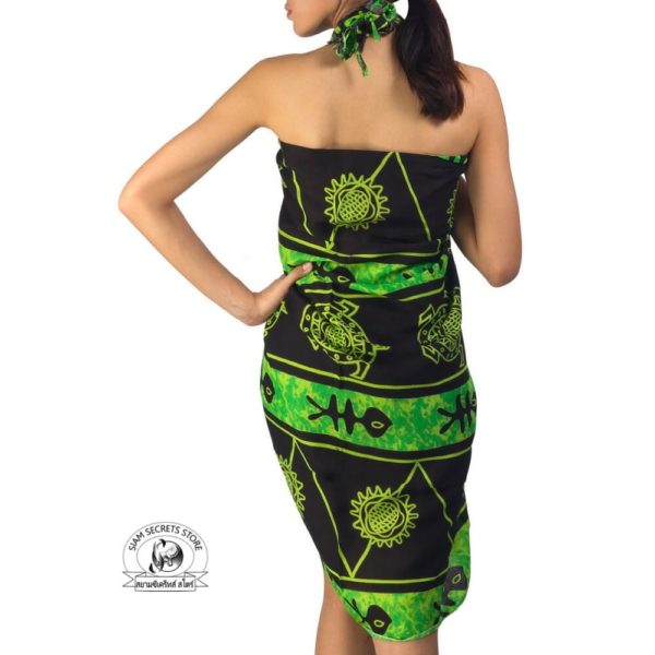 Batik Style Sarong green