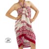 Thai Elephant Sarong Maroon