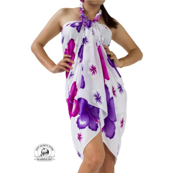 purple floral sarong