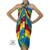 stripe sarong sky blue and mixed color