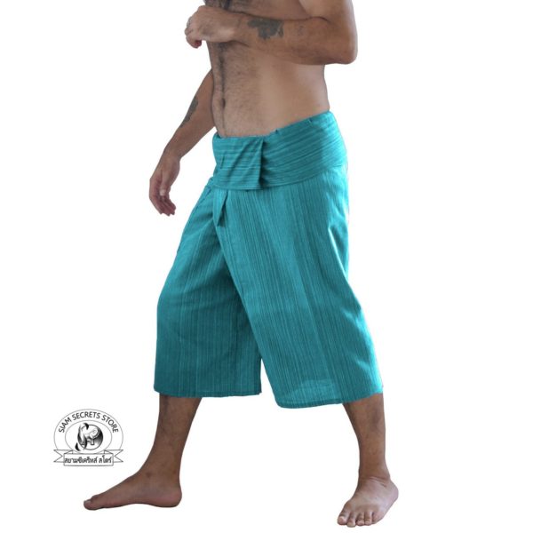 Aqua Thai Fisherman Pants Mens Capri Side