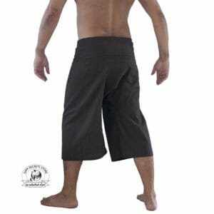 Capri Fisherman Pants Unisex 100% Cotton 3/4 Wrap Trousers