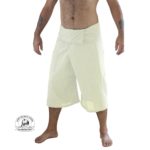 Capri Fisherman Pants Unisex 100% Cotton 3/4 Wrap Trousers