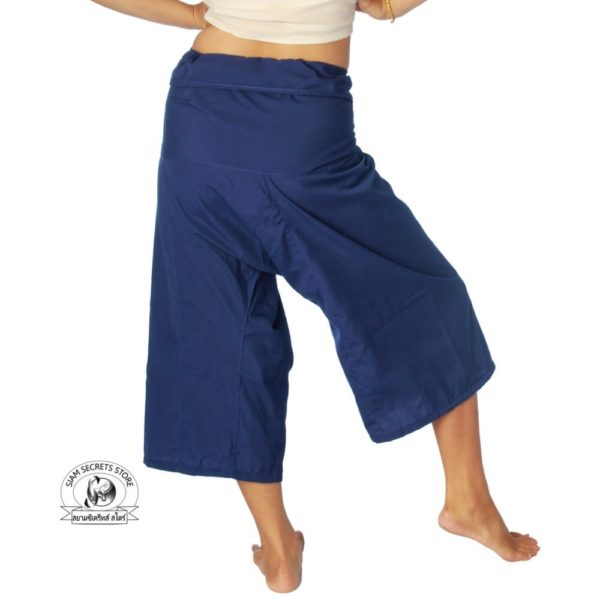 massage pants tai chi pants yoga wrap trousers blue
