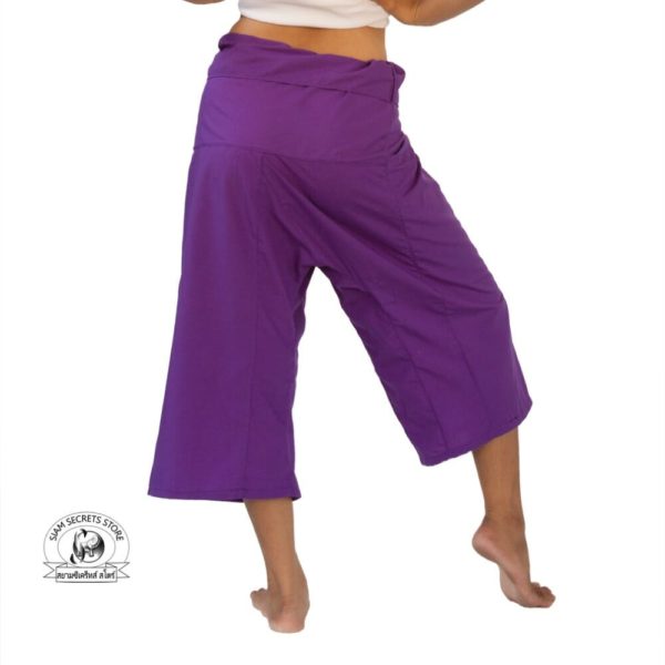 massage pants tai chi pants yoga wrap trousers purple