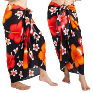 orange sarong skirt