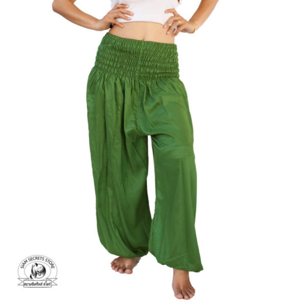 green freesize pants