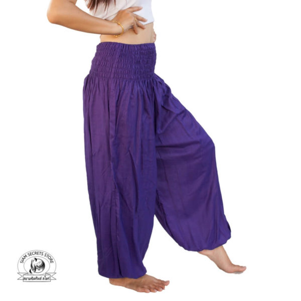 purple baggy dance pants