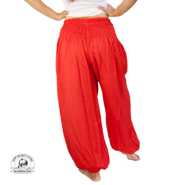 red dance pants baggy