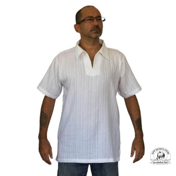 White Collared Kurta Shirt