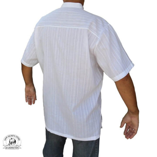Men's White Kurta Shirt from the back