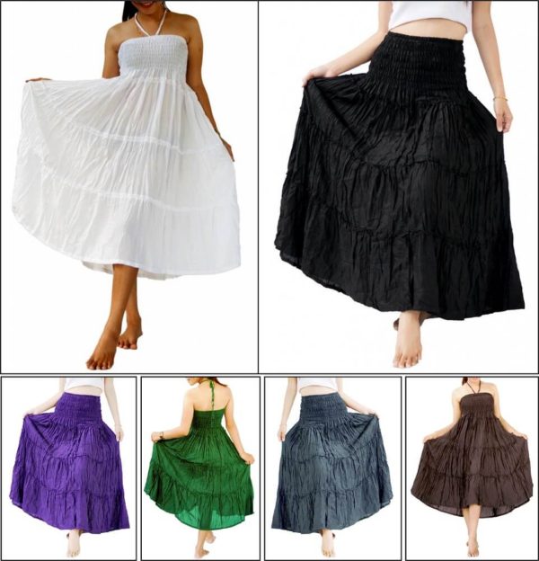 Summer skirt dress combo wear 2 ways