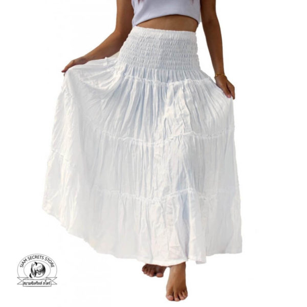 white skirt dress combo 2 ways