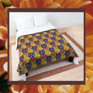 3 color abstract honeycomb bedspread quilt duvet